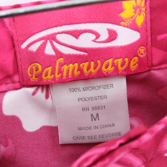 Vintage Palmwave Pants Womens Pink Floral Lightweight Flat Front Size Medium M - Picture 5 of 8
